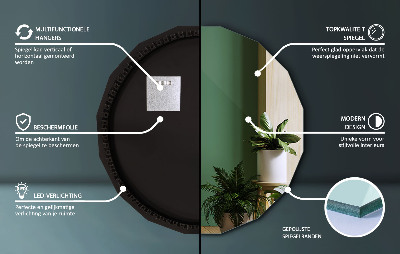 Geometrinis veidrodis con illuminazione a LED