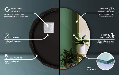 Geometrinis veidrodis con illuminazione a LED