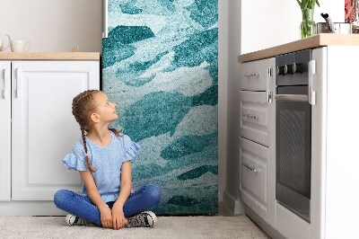 Šaldytuvo magnetinis kilimėlis Abstrakti mėlyna