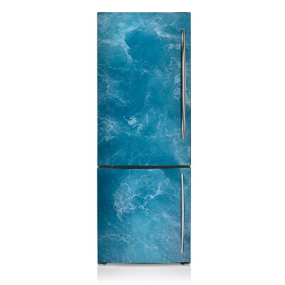 Magnetinis lipdukas ant šaldytuvo Mėlynos bangos