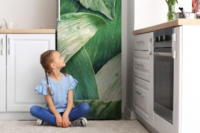 Šaldytuvo magnetinis kilimėlis Žali lapai