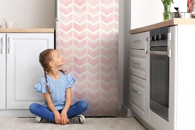 Magnetinis lipdukas ant šaldytuvo Rožiniai vektoriai