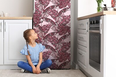 Magnetinis lipdukas ant šaldytuvo Rožinė palmė