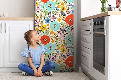 Magnetinis lipdukas ant šaldytuvo Pievų gėlės