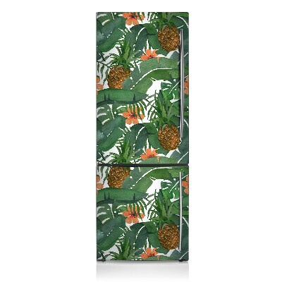 Magnetinis lipdukas ant šaldytuvo Tropiniai ananasai