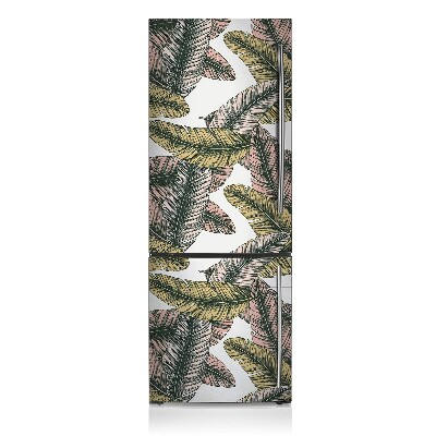 Magnetinis lipdukas ant šaldytuvo Bananų lapai