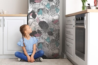 Magnetinis lipdukas ant šaldytuvo Gėlių raštas