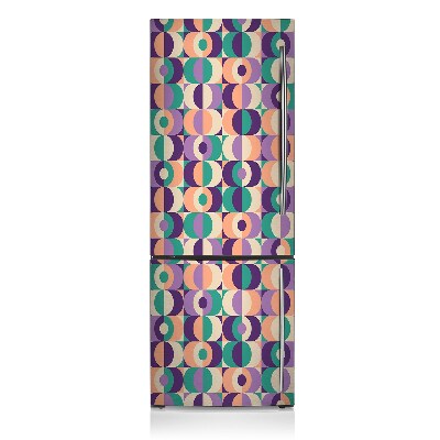 Šaldytuvo magnetinis kilimėlis Kvadratai ir apskritimai