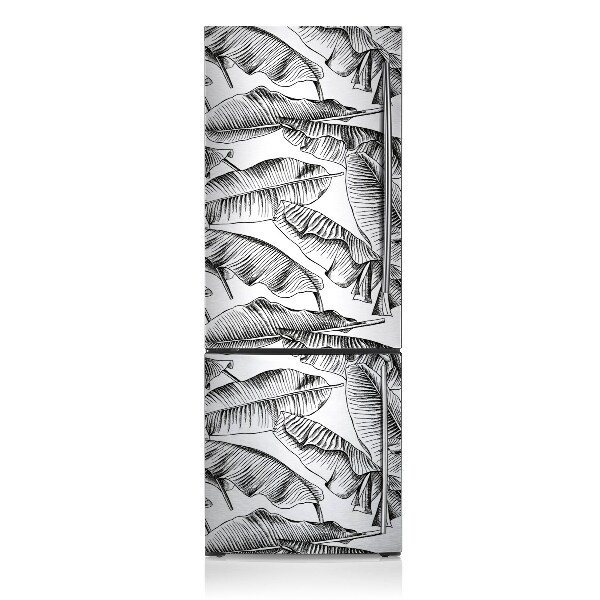 Šaldytuvo magnetinis kilimėlis Juodi lapai