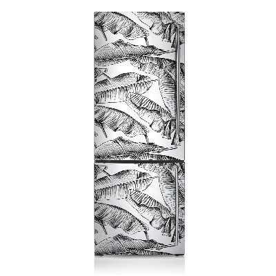 Šaldytuvo magnetinis kilimėlis Juodi lapai