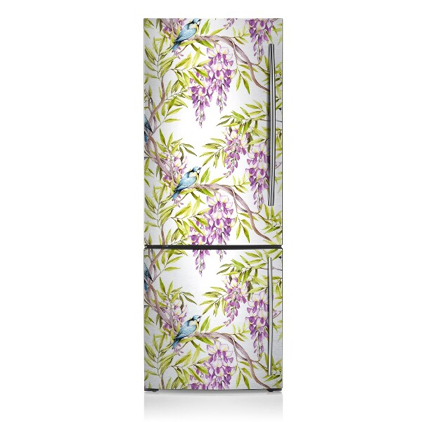 Magnetinis lipdukas ant šaldytuvo Paukščiai ant šakų