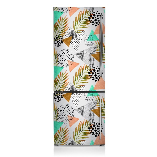 Šaldytuvo magnetinis kilimėlis Taškai ir lapai