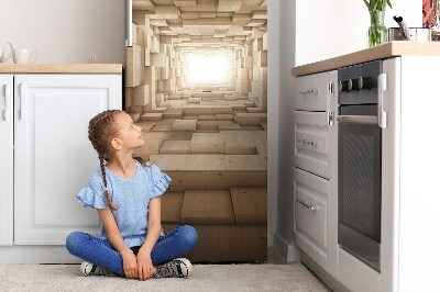 Šaldytuvo magnetinis kilimėlis Medienos abstrakcija