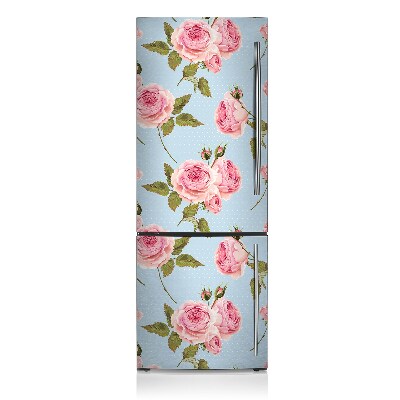 Magnetinis lipdukas ant šaldytuvo Rožės su lapais