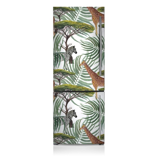 Magnetinis lipdukas ant šaldytuvo Savanos gyvūnai