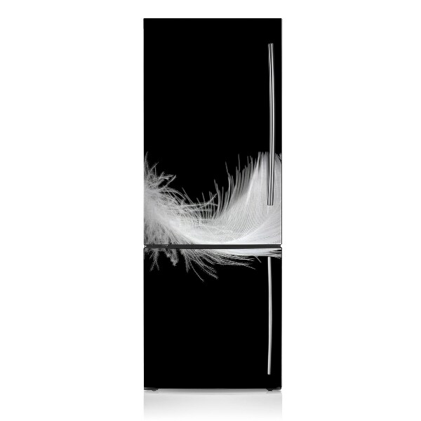 Magnetinis lipdukas ant šaldytuvo Balta plunksna