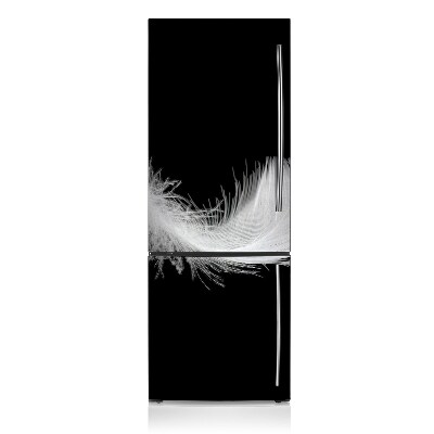 Magnetinis lipdukas ant šaldytuvo Balta plunksna