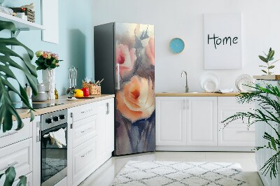 Šaldytuvo magnetinis kilimėlis Oranžinės rožės