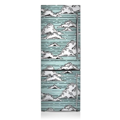 Magnetinis lipdukas ant šaldytuvo Debesų piešimas