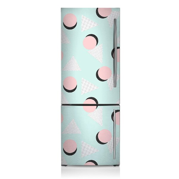 Šaldytuvo magnetinis kilimėlis Apskritimai ir trikampiai