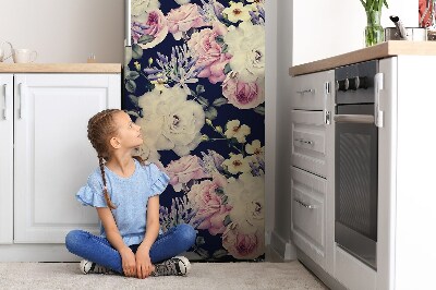 Šaldytuvo magnetinis kilimėlis Balta vintažinė rožė