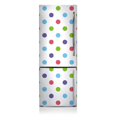 Magnetinis lipdukas ant šaldytuvo Spalvingi taškai