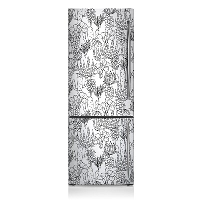 Magnetinis lipdukas ant šaldytuvo Kaktusas