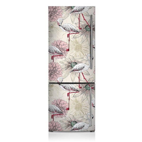 Šaldytuvo magnetinis kilimėlis Rožinis flamingas