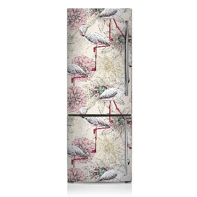 Šaldytuvo magnetinis kilimėlis Rožinis flamingas