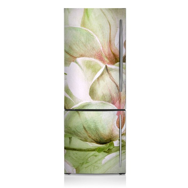 Magnetinis lipdukas ant šaldytuvo Magnolijos žiedai