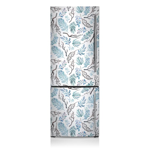 Magnetinis lipdukas ant šaldytuvo Lapai ir šakos