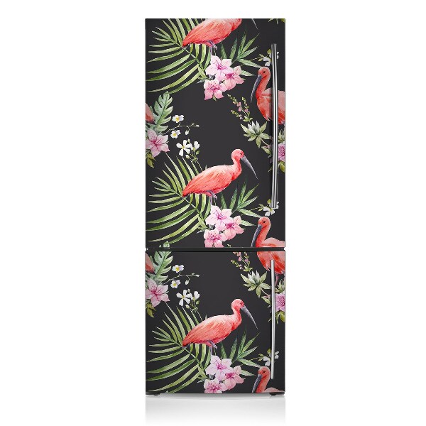Magnetinis lipdukas ant šaldytuvo Juodasis flamingas