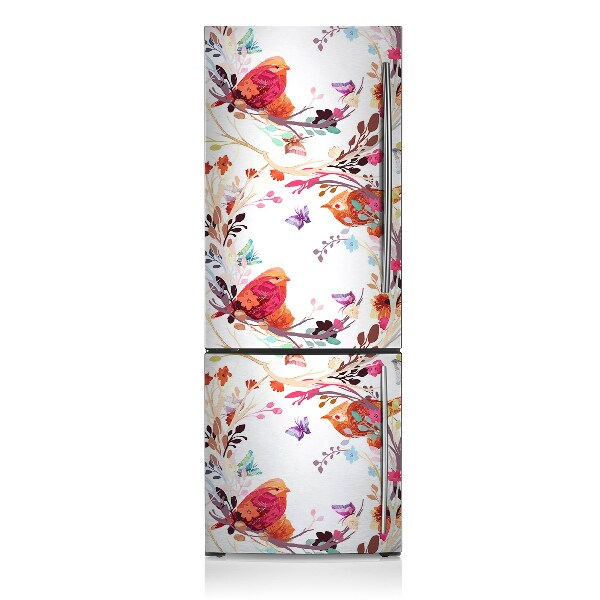 Šaldytuvo magnetinis kilimėlis Paukščiai ant šakos