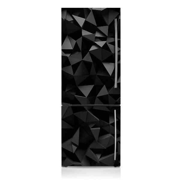 Magnetinis lipdukas ant šaldytuvo Juodoji abstrakcija