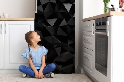 Magnetinis lipdukas ant šaldytuvo Juodoji abstrakcija