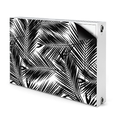 Magnetinis kilimėlis radiatoriui Juodi palmių lapai