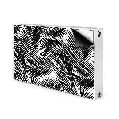 Magnetinis kilimėlis radiatoriui Juodi palmių lapai