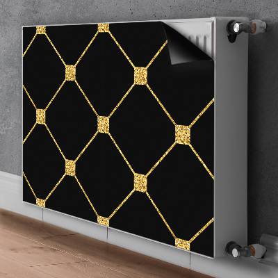 Kilimėlis magnetinė ant radiatoriaus Auksiniai rombai