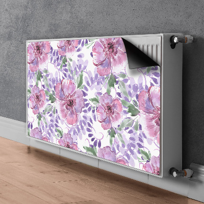 Magnetinis lipdukas radiatoriui Violetinės gėlės
