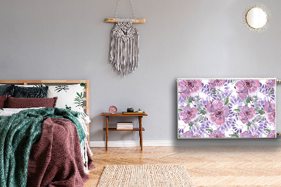 Magnetinis lipdukas radiatoriui Violetinės gėlės