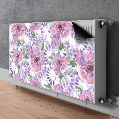 Magnetinis lipdukas radiatoriui Violetinės gėlės