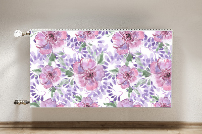 Magnetinis lipdukas radiatoriui Violetinės gėlės