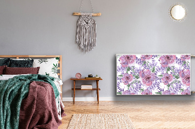 Magnetinis lipdukas radiatoriui Violetinės gėlės
