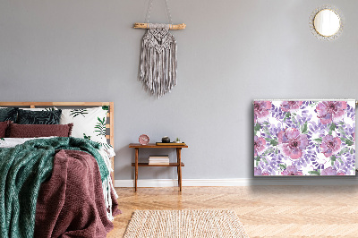 Magnetinis lipdukas radiatoriui Violetinės gėlės