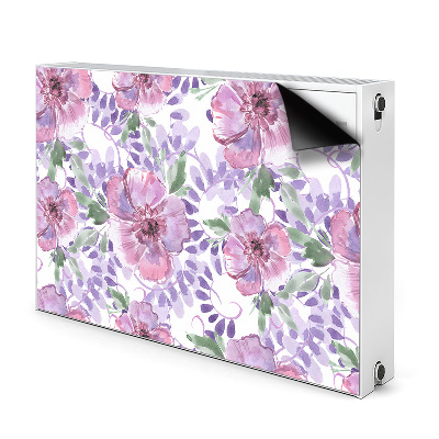 Magnetinis lipdukas radiatoriui Violetinės gėlės