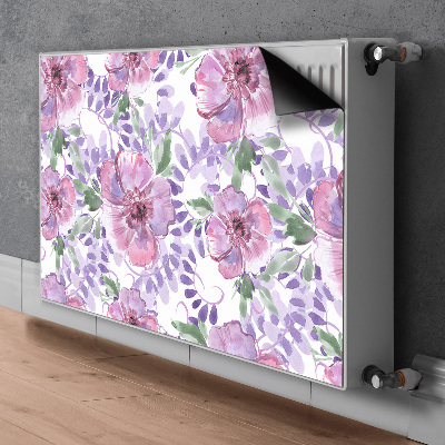 Magnetinis lipdukas radiatoriui Violetinės gėlės