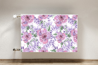 Magnetinis lipdukas radiatoriui Violetinės gėlės