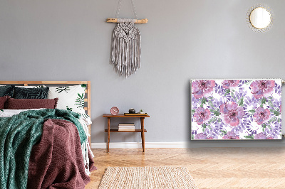 Magnetinis lipdukas radiatoriui Violetinės gėlės