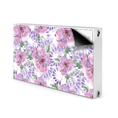 Magnetinis lipdukas radiatoriui Violetinės gėlės