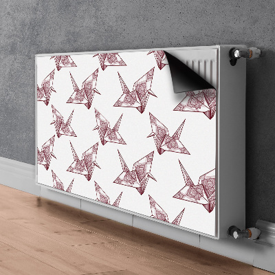 Magnetinis lipdukas radiatoriui Origami paukščiai